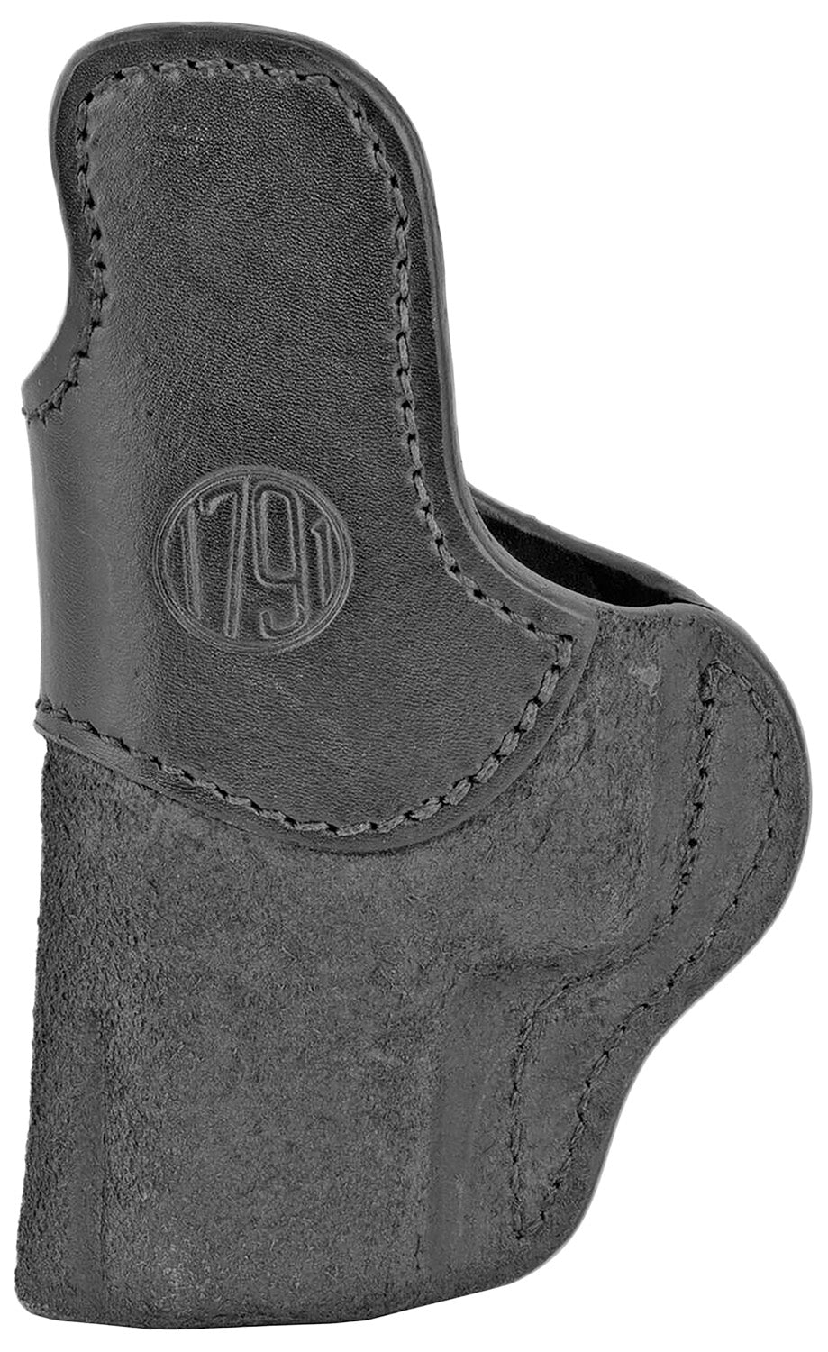 1791 Gunleather Rigid IWB Holster Size 04 All Black Leather Belt Clip Glock 17/19/Sig P320 Right Hand