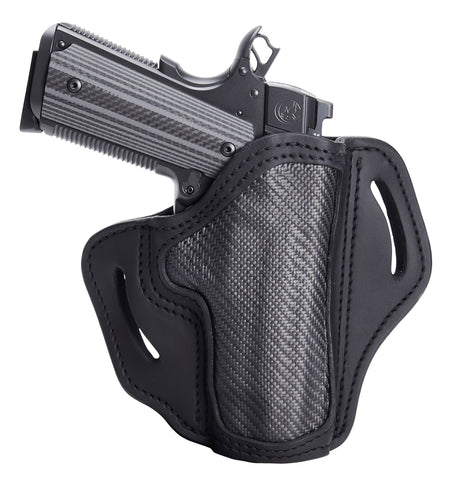 1791 Gunleather Carbon Fiber OWB Belt Holster Size 01 Stealth Black for 1911/Browning HP Right Hand