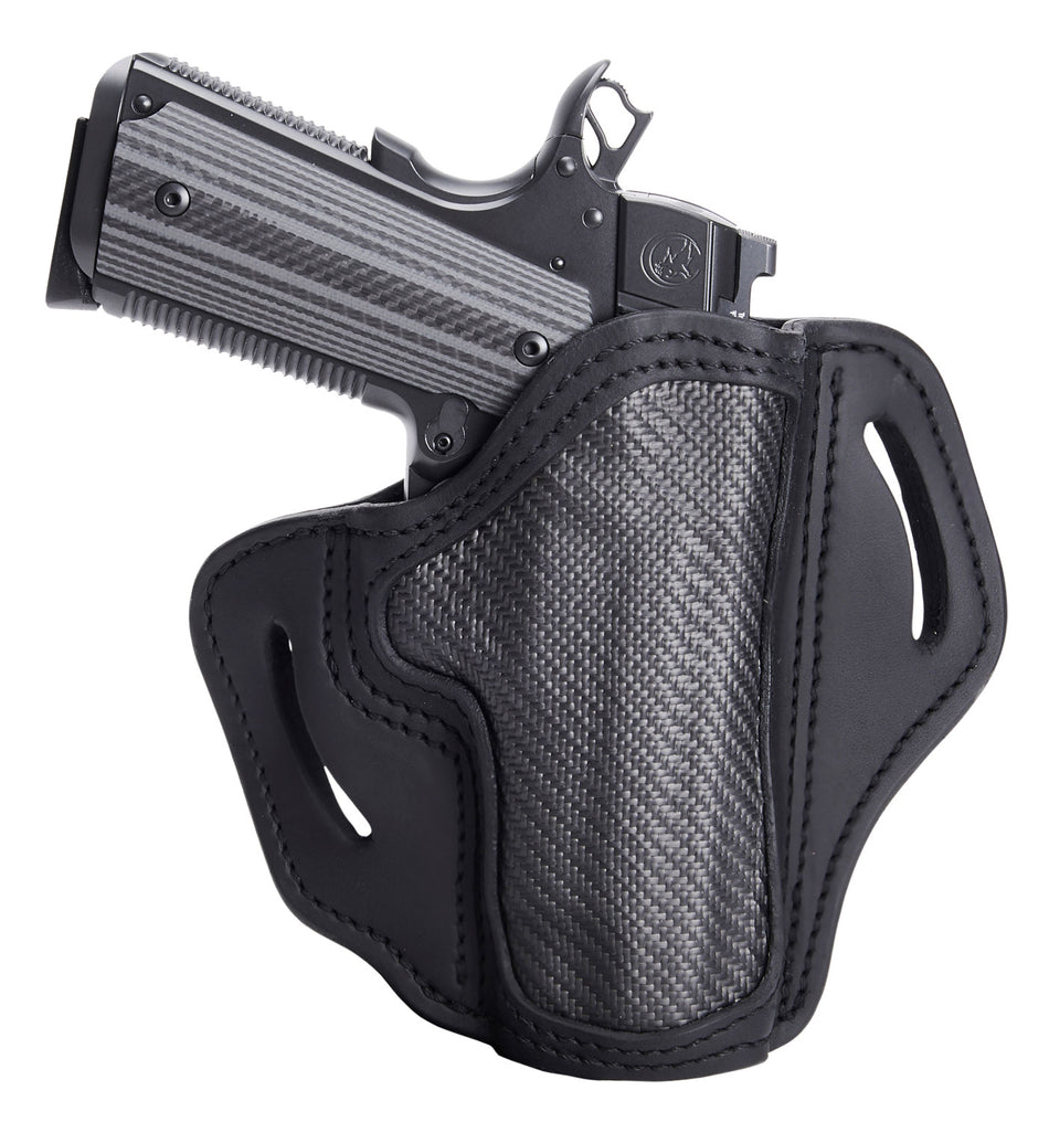 1791 Gunleather Carbon Fiber OWB Belt Holster Size 01 Stealth Black for 1911/Browning HP Right Hand