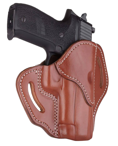 1791 Gunleather BH2.3 Outside-the-Waistband Classic Brown Leather Belt Slide Glock 17/P226/HK VP9 RH