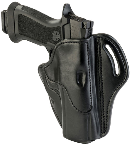 1791 Gunleather BH2.4 Outside-the-Waistband Stealth Black Leather Belt Slide PPQ/P320/XD-M