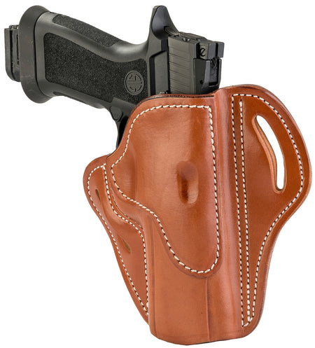 1791 Gunleather BH2.4 Outside-the-Waistband Classic Brown Leather Belt Slide PPQ/P320/XD-M