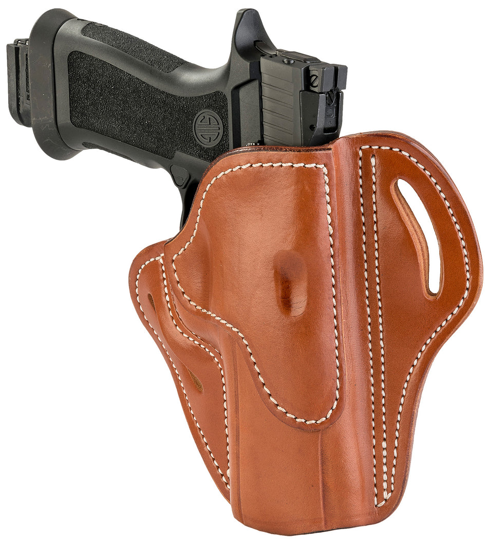 1791 Gunleather BH2.4 Outside-the-Waistband Classic Brown Leather Belt Slide PPQ/P320/XD-M