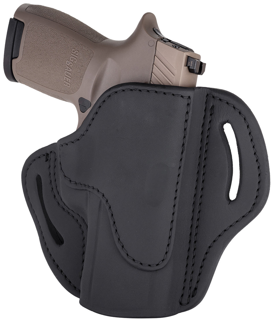 1791 Gunleather BH2.4S Outside-the-Waistband Stealth Black Leather Belt Slide FN 509/XD-M/VP9SK