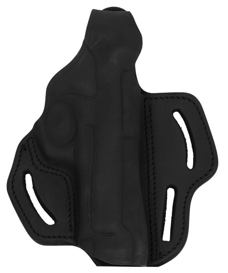 1791 Gunleather BHX Outside-the-Waistband Stealth Black Leather Belt Slide w/Retention Strap Beretta 92/CZ 75