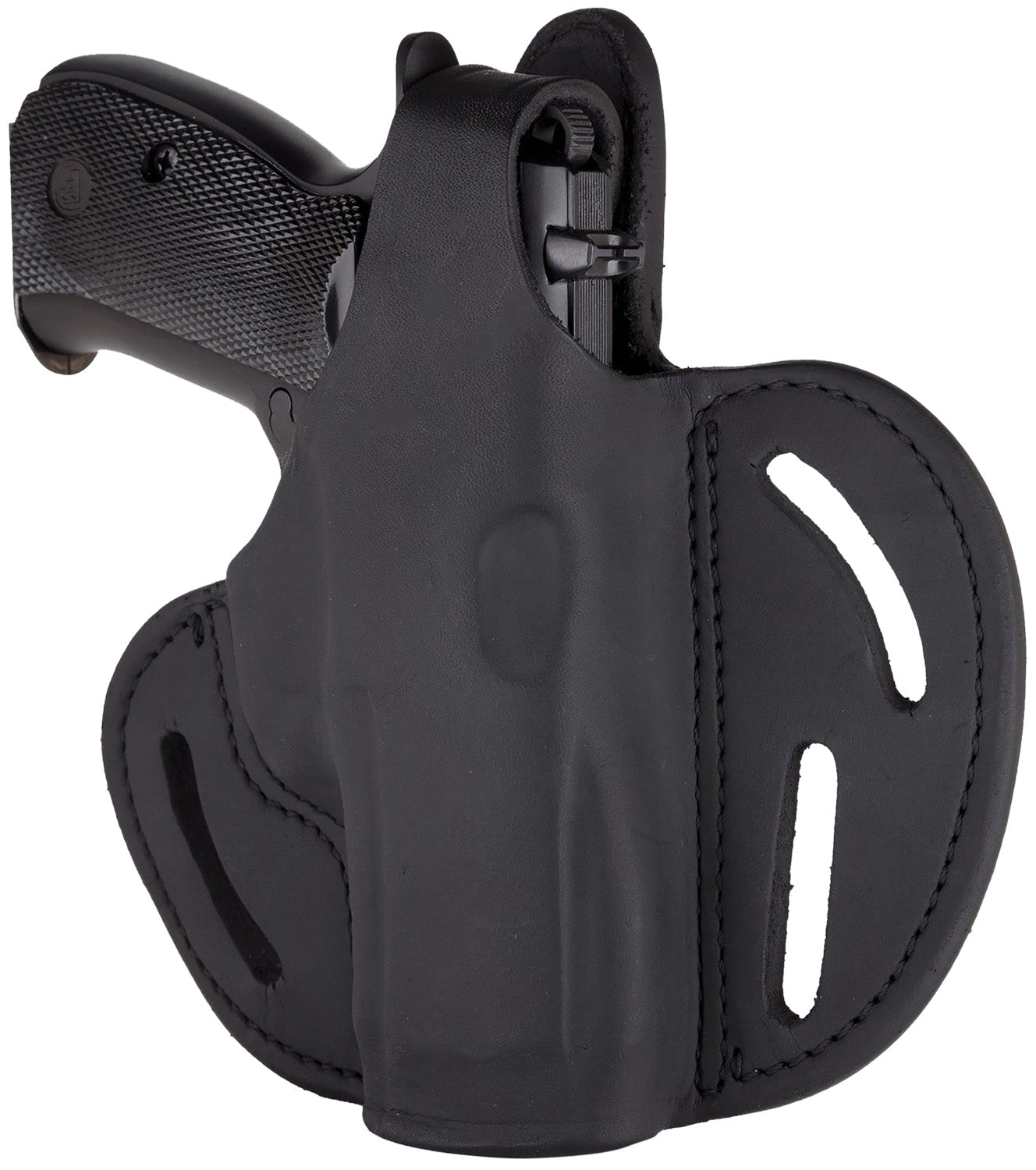 1791 Gunleather BHX5SSBLR OWB Size 05S Leather Belt Slide Holster Stealth Black for Sig P320 Carry RH