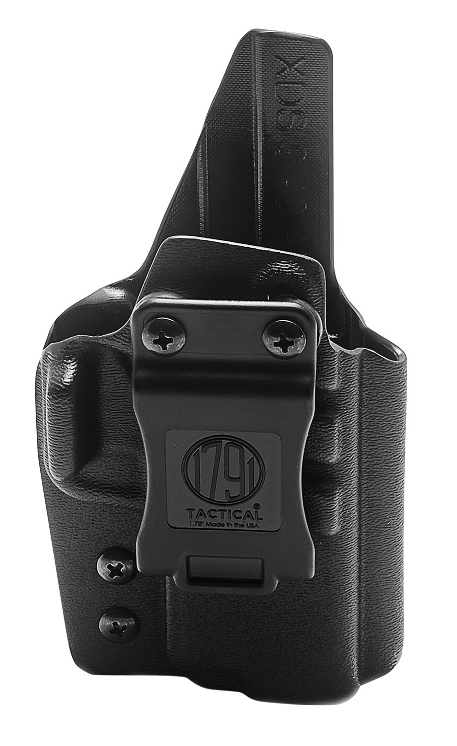 1791 Gunleather Tactical Kydex IWB Black Holster Springfield XD-S 3.3in and 4.0in Barrel Adjustable Cant RH