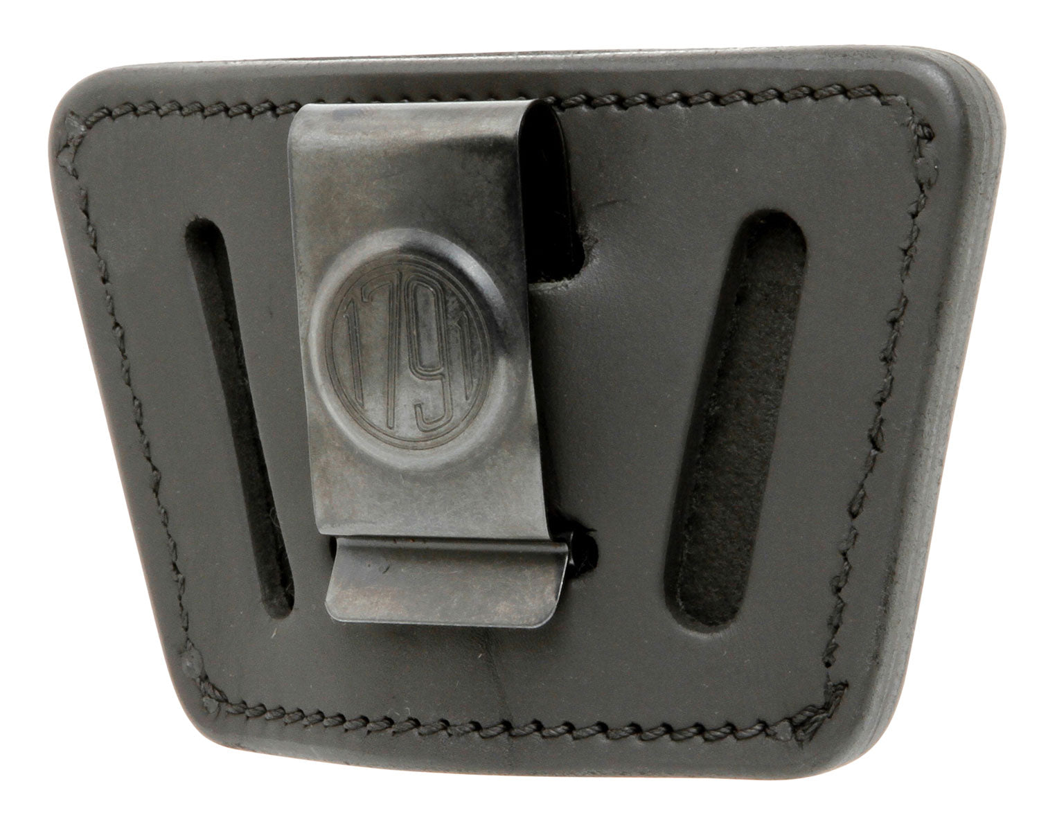 1791 Gunleather UIW Multi-Fit IWB OWB Black Leather Holster for Small and Mid Frame Semi-Auto Pistols Ambidextrous