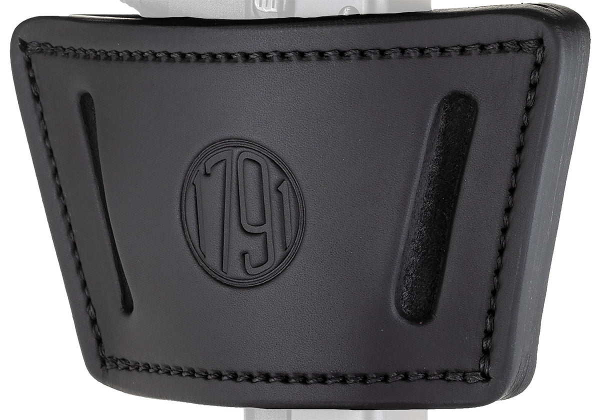 1791 Gunleather UIW-X Max IWB/OWB Black Leather Belt Clip Holster for Mid-Large Frame Autos with Rail Laser Light Ambidextrous