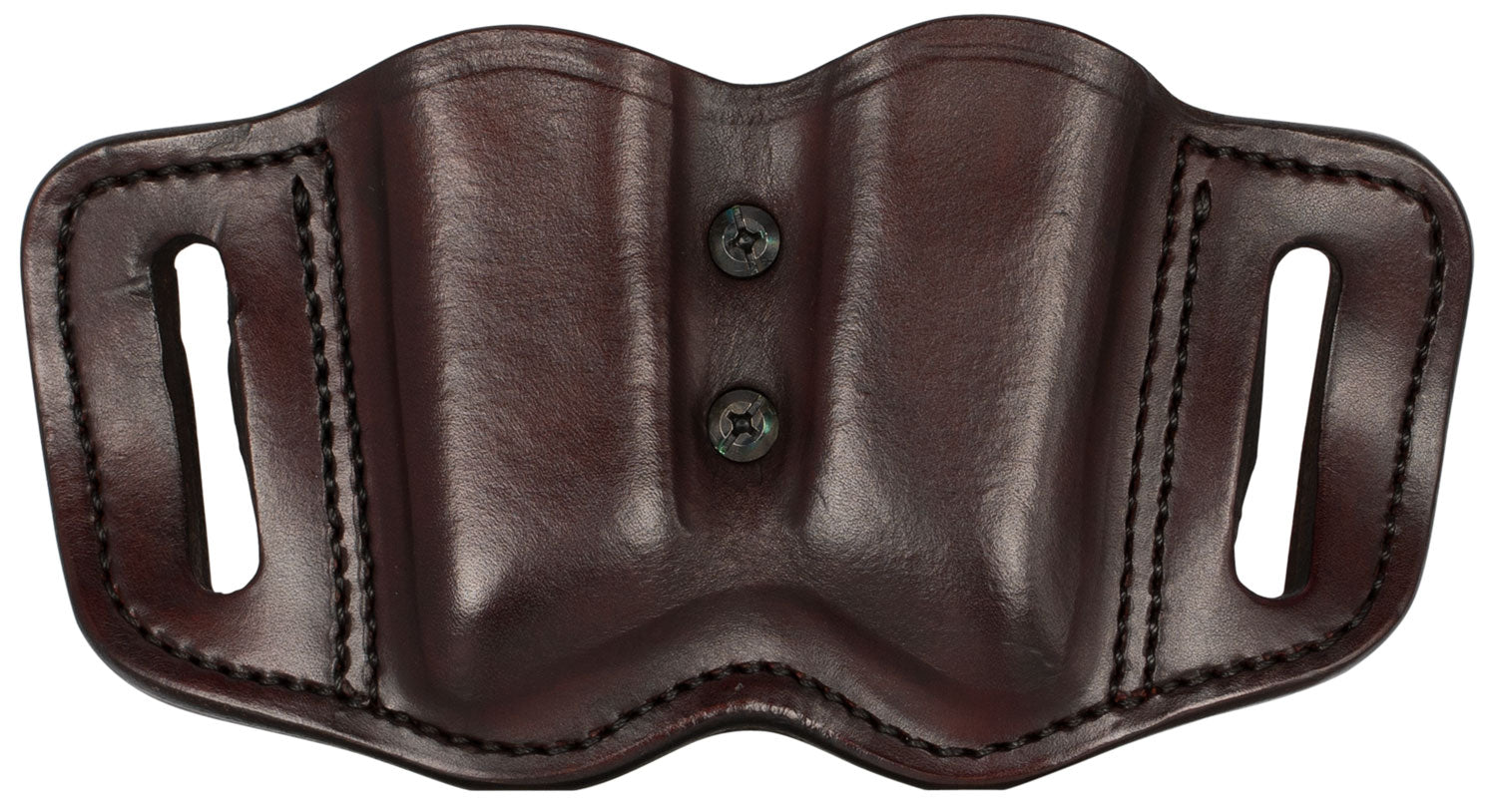 1791 Gunleather MAG-F Double Stack Double Mag Holster Sig Brown Leather OWB Belt Slide Ambidextrous