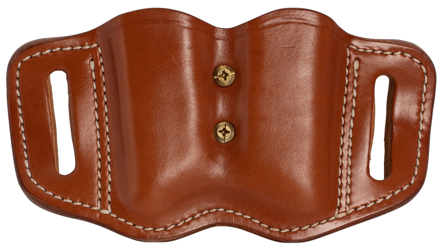 1791 Gunleather MAG-F Double Stack Double Mag Holster Classic Brown Leather OWB Belt Slide Ambidextrous