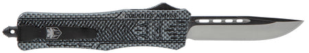 CobraTec CTK-1 Medium OTF Drop Point Plain D2 Steel Carbon Fiber Handle Glass Breaker Included