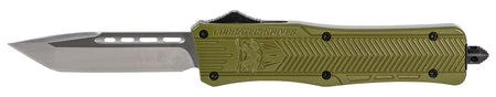 CobraTec CTK-1 Medium OTF Tanto Plain D2 Steel OD Green Handle Glass Breaker Included