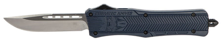 CobraTec CTK-1 Medium OTF Drop Point Plain D2 Steel NYPD Blue Handle Glass Breaker Included