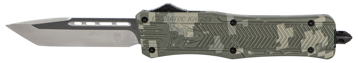 CobraTec CTK-1 Medium OTF Tanto Plain D2 Steel Army DigiCamo Handle Glass Breaker Included