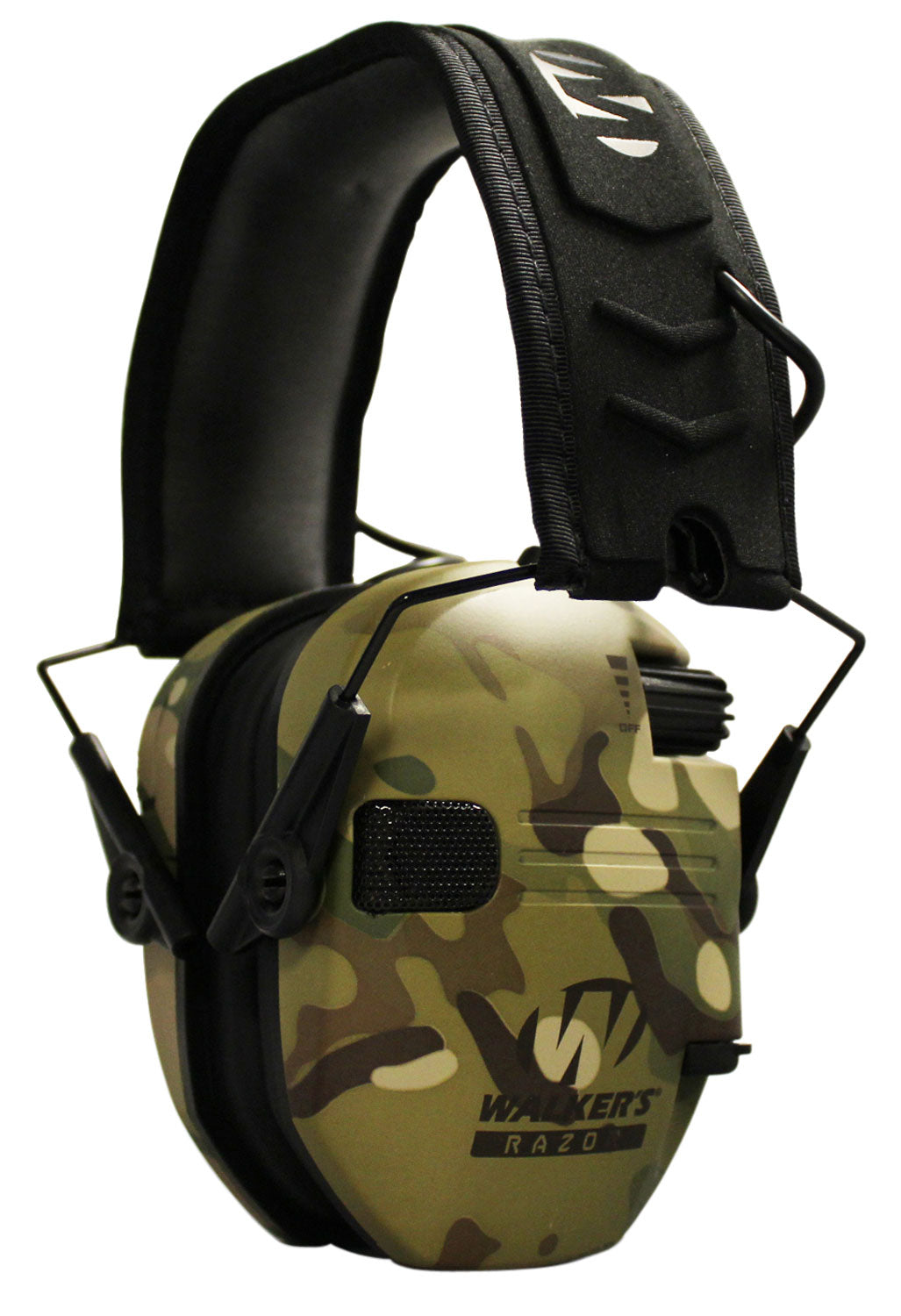 Walker's Razor Slim Electronic Muff Over-the-Head 23 dB NRR MultiCam Black Polymer
