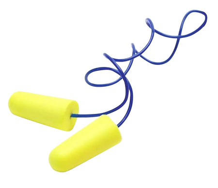 Walker's Yellow Corded Foam Ear Plugs 32 dB NRR In-Ear 2 Pairs with Storage Case