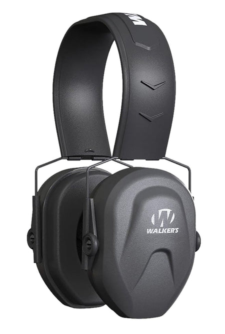 Walker's Razor Compact Passive Hearing Muff 24 dB NRR Over-Head Youth Women Black