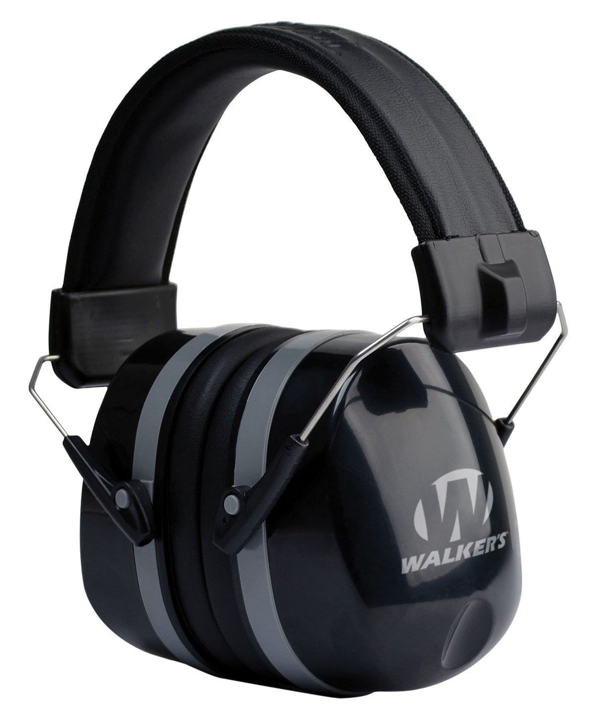 Walker's Premium Folding Passive Hearing Muff 32 dB NRR Over-the-Head Black