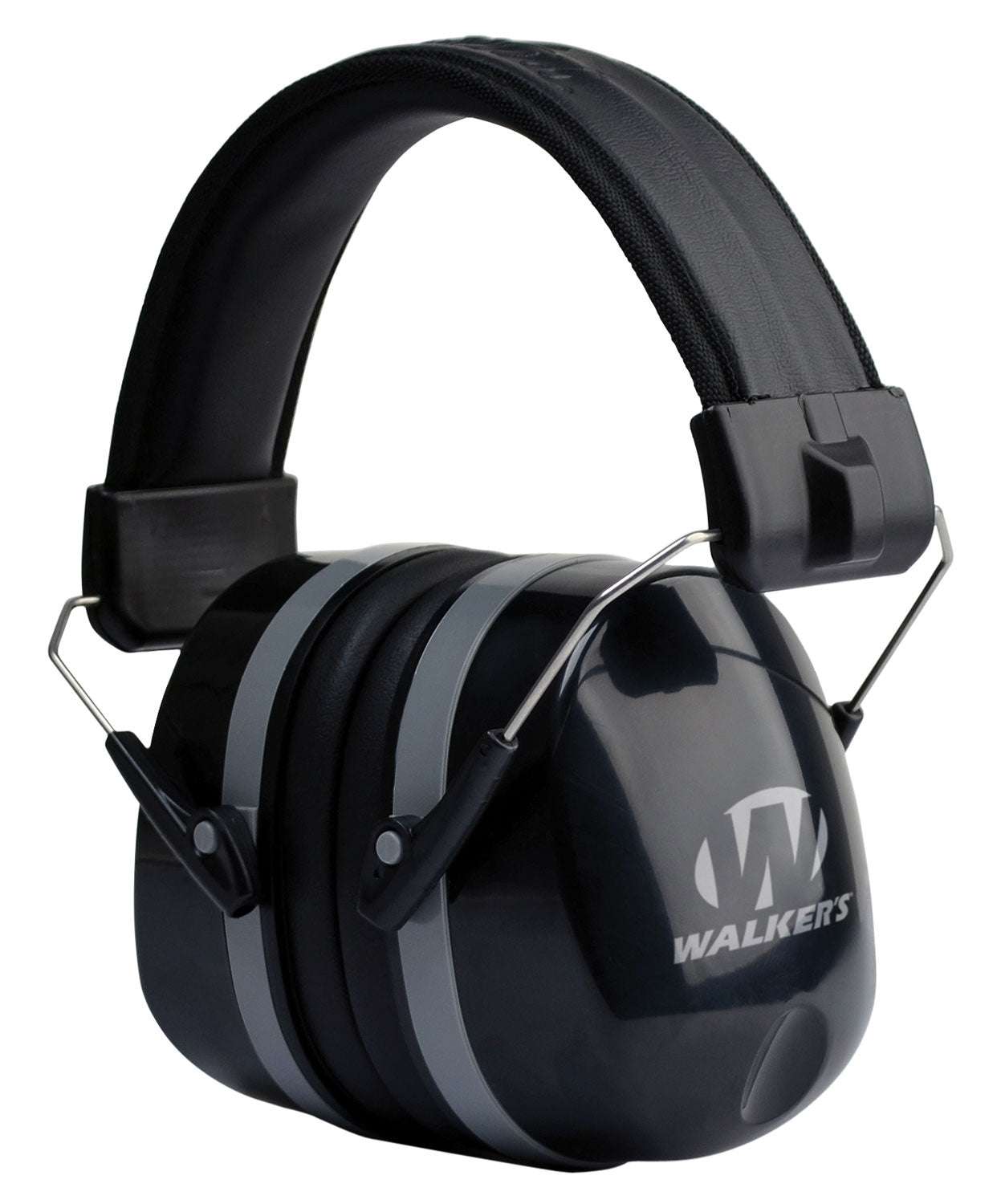 Walker's Premium Folding Passive Hearing Muff 32 dB NRR Over-the-Head Black