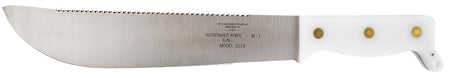 Case 12019 Astronaut M-1 NASA Commemorative Fixed Machete 11.75" As-Ground High Carbon Steel Blade, Smooth White Handle