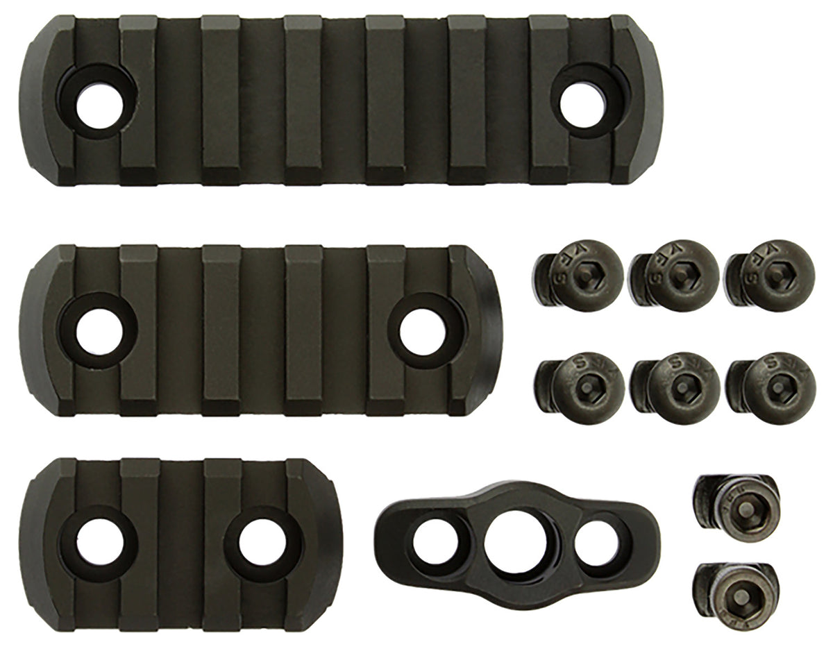 CMC Triggers M-LOK Accessory Kit 4-Piece Picatinny Rail and QD Mount Black Anodized