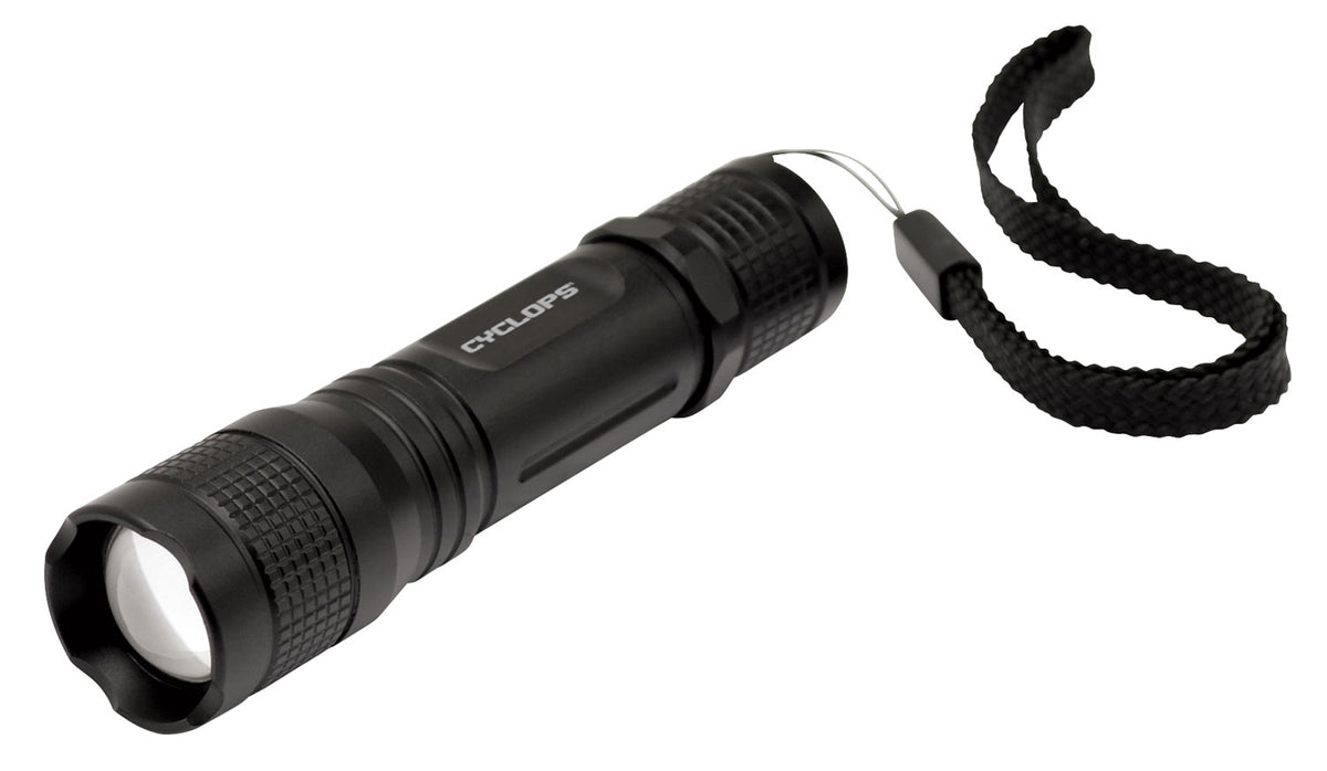 Cyclops CYCTF150 TF-150 150 Lumen White Cree LED Flashlight Black Anodized 3+ Hour Burn Time