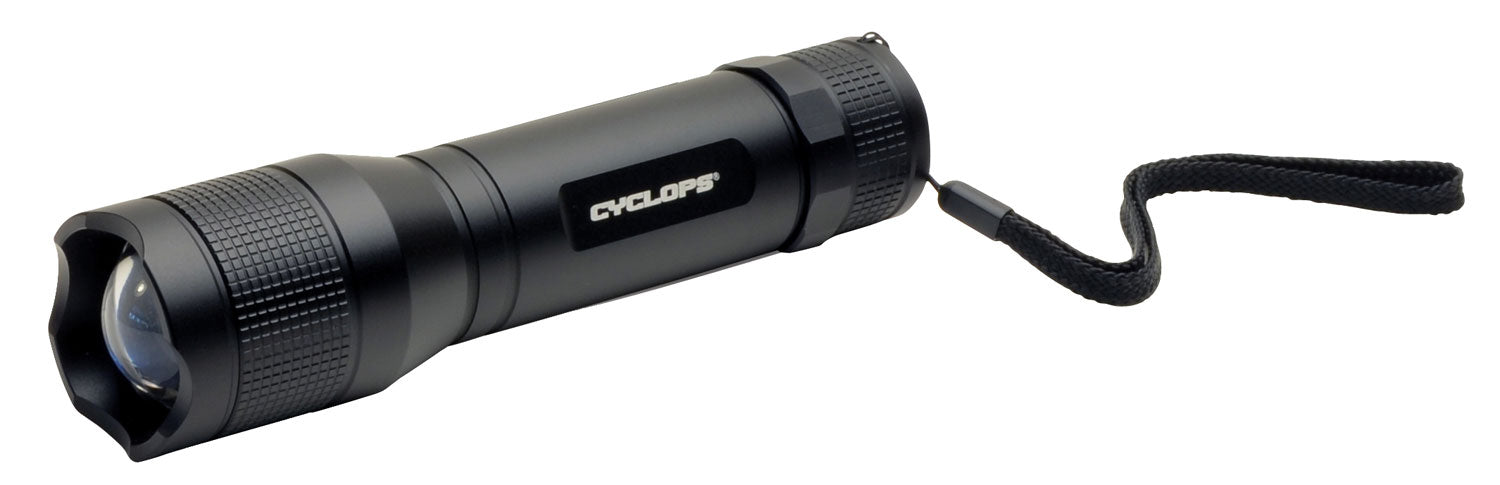 Cyclops CYCTF800 TF-800 800 Lumen White Cree LED Flashlight Black Anodized 9+ Hours Spot Flood Magnifier