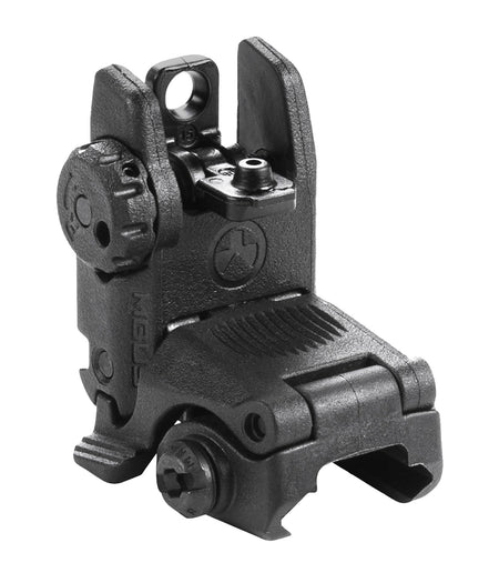 Magpul MAG248-BLK MBUS Polymer Folding Rear Iron Sight Black AR-15/M16