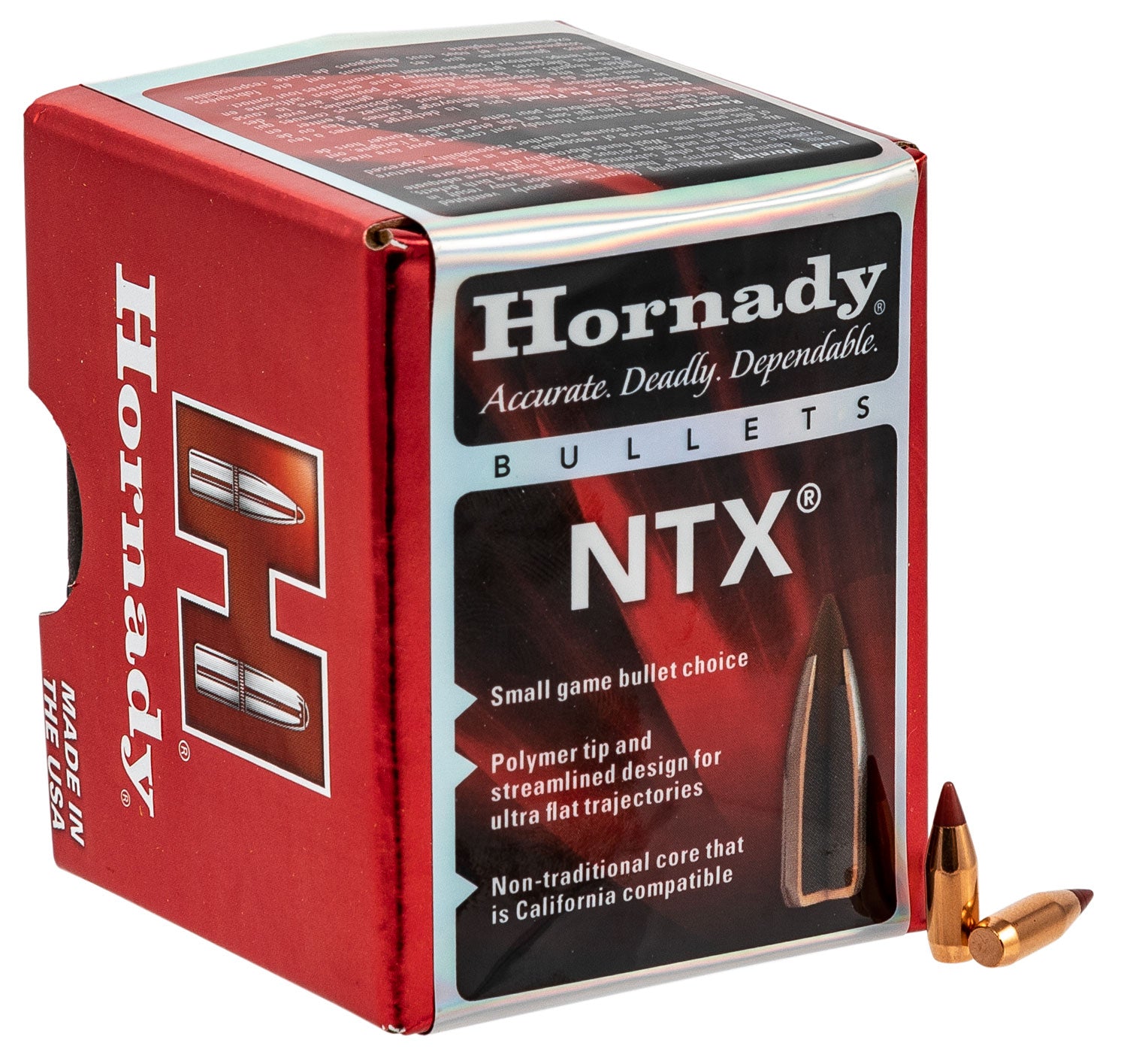 Hornady NTX 17 Cal .172 Diameter 15.5 Grain Lead-Free Bullets 100 Per Box