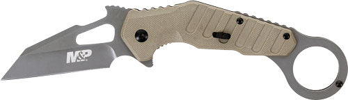 S&W M&P Extreme Ops Assisted Opening Karambit Folding Knife 3" Flat Dark Earth