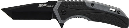 S&W M&P Shield Assisted Opening Folding Knife 2.8" Tanto Blade Black