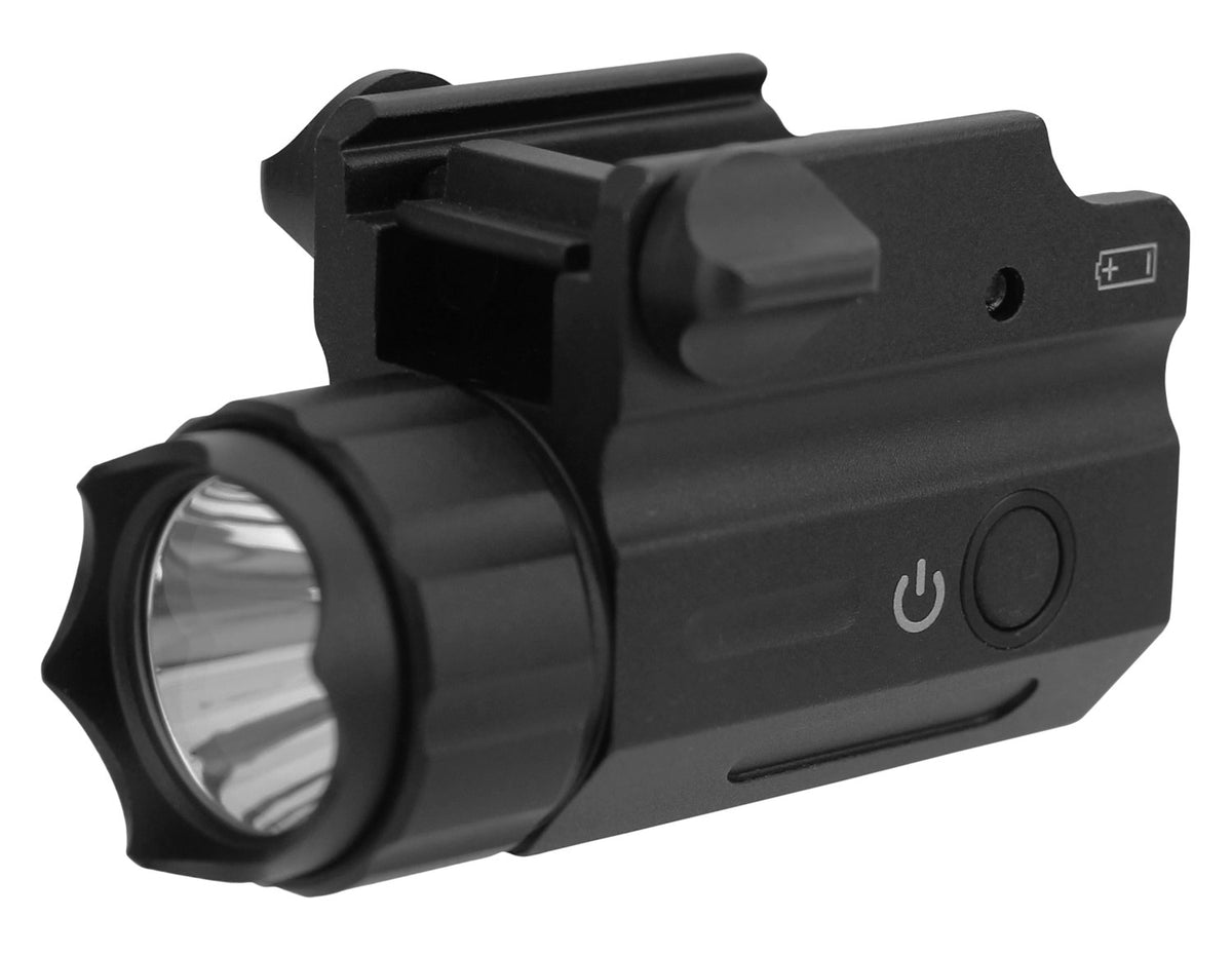 TacFire FLP360F Full-Sized 360 Lumen White CREE LED Pistol Flashlight Black
