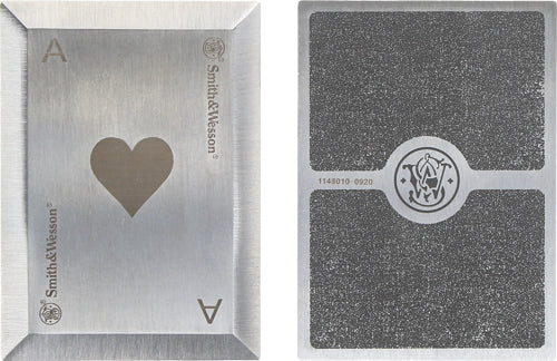 S&W Bullseye 4-Pack Stainless Steel Laser Etched Throwing Cards with Sheath