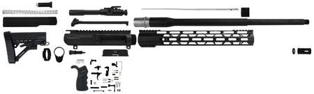 TacFire AR Rifle Build Kit 6.5 Creedmoor Nitride 20" Barrel 5/8-24 TPI Sports South Exclusive SSRK65CRDLPK20BN