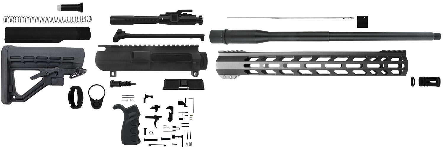 TacFire AR-10 308 Win 18" Rifle Build Kit SSRK308LPK18BN Black Nitride Aluminum Sports South Exclusive
