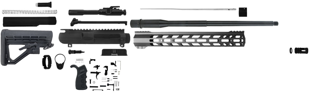 TacFire AR-10 308 Win Rifle Build Kit SSRK308LPK20BN 20" Barrel Black Nitride Sports South Exclusive