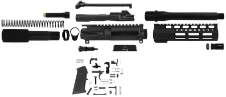 TacFire AR Pistol Build Kit 45 ACP SSPK45ACPLPK Black Nitride Steel 5/8"-24 TPI Sports South Exclusive