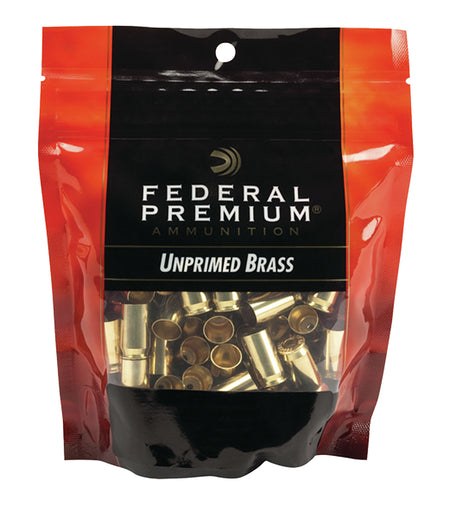 Federal PH9UPB100 Gold Medal 9mm Luger Unprimed Handgun Brass Cases 100 Per Bag