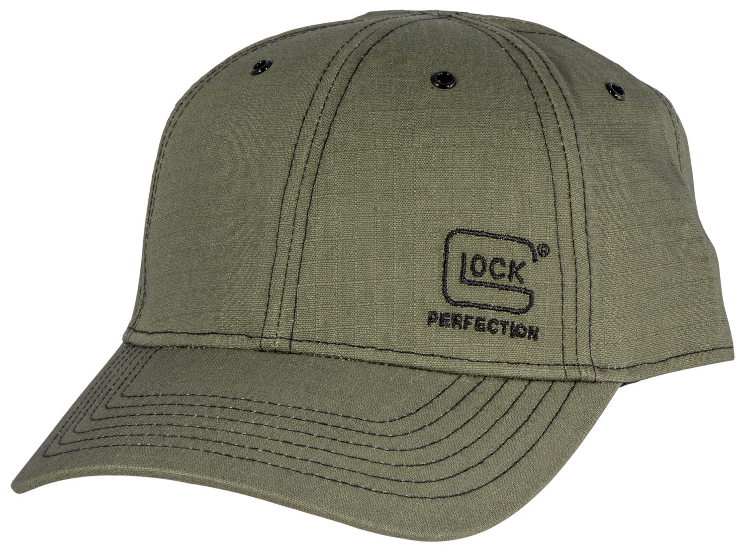 Glock AS10079 Olive Ripstop Adjustable Hat - Glock Perfection Logo