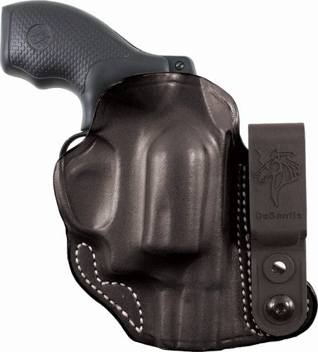 DeSantis 113 Flex-Tuk Leather Inside Waistband Tuckable Holster S&W J-Frame 2" Black