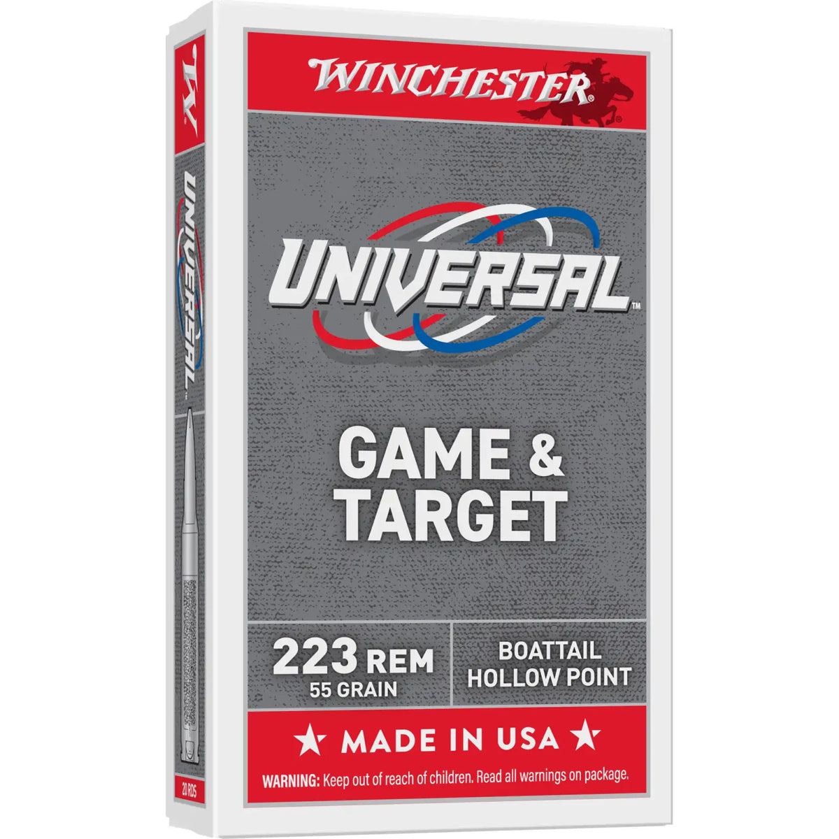 Winchester .223 Remington UNIVERSAL 55 grain Full Metal Jacket ammunition