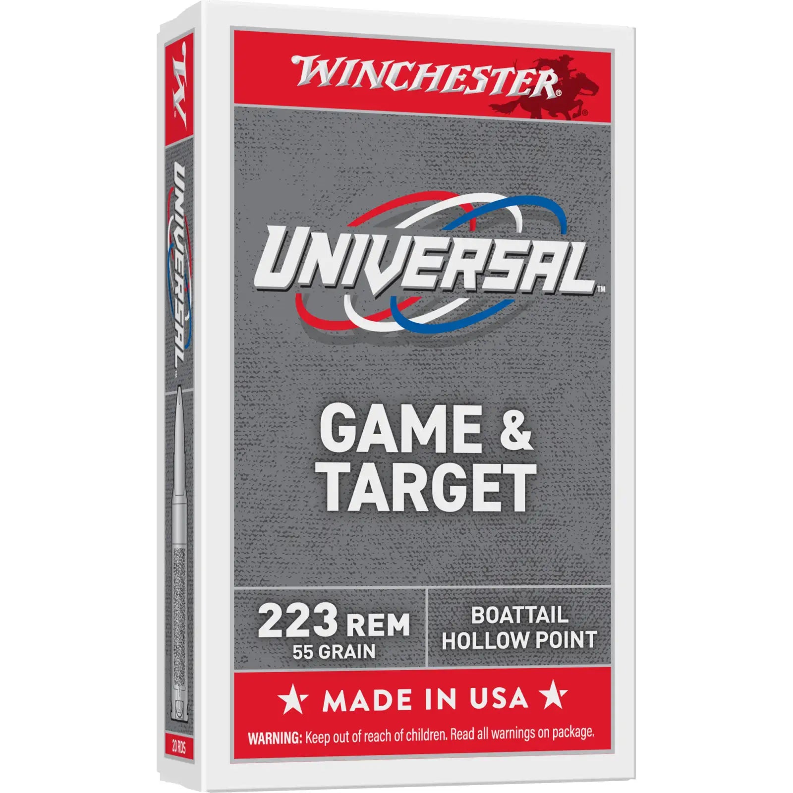 Winchester .223 Remington UNIVERSAL 55 grain Full Metal Jacket ammunition