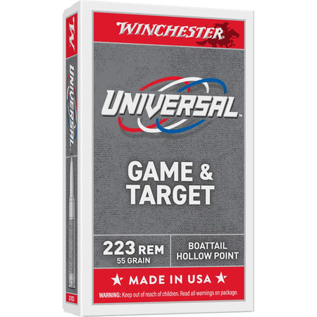 Winchester .223 Remington UNIVERSAL 55 grain Full Metal Jacket ammunition