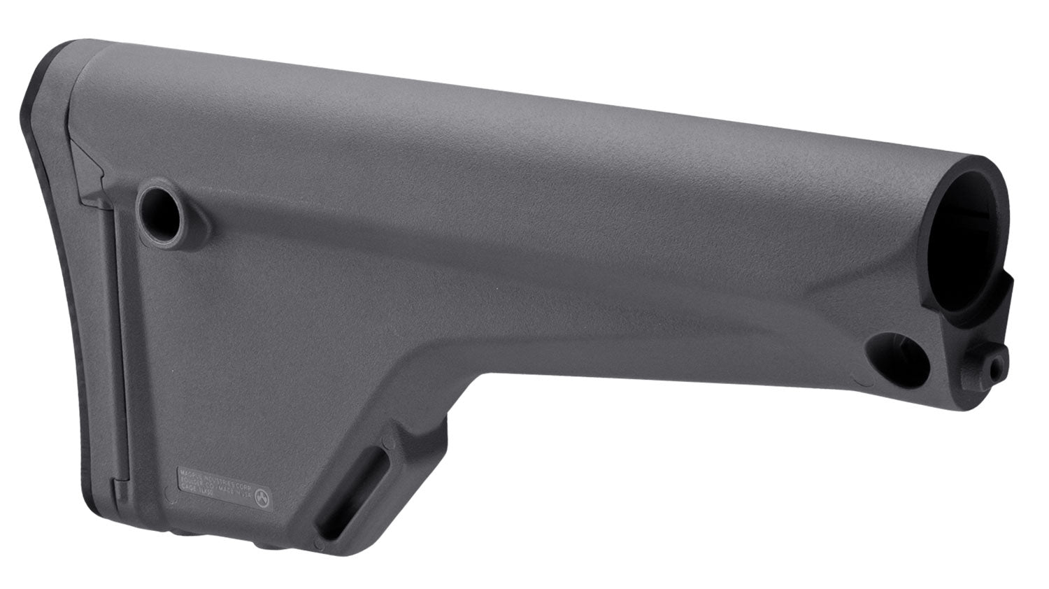 Magpul MAG404-GRY MOE Rifle Stock Fixed Gray Synthetic AR-15/M16/M4 with QD Mounts