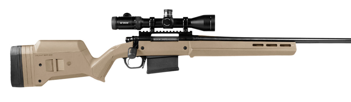 Magpul MAG483-FDE Hunter 700 Long Action Fixed Rifle Stock Flat Dark Earth with Aluminum Bedding