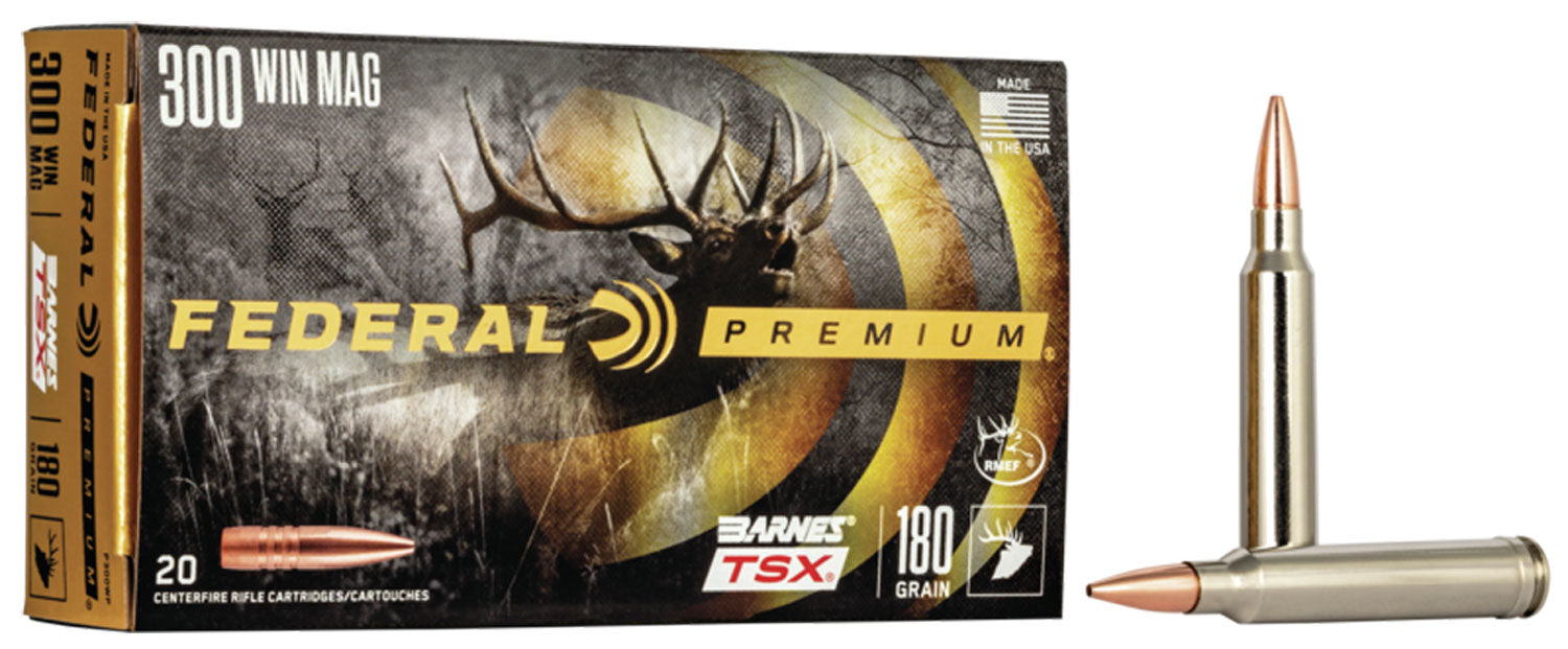 Federal Premium Barnes TSX 180 Grain .300 Winchester Mag 2960 fps 029465097202