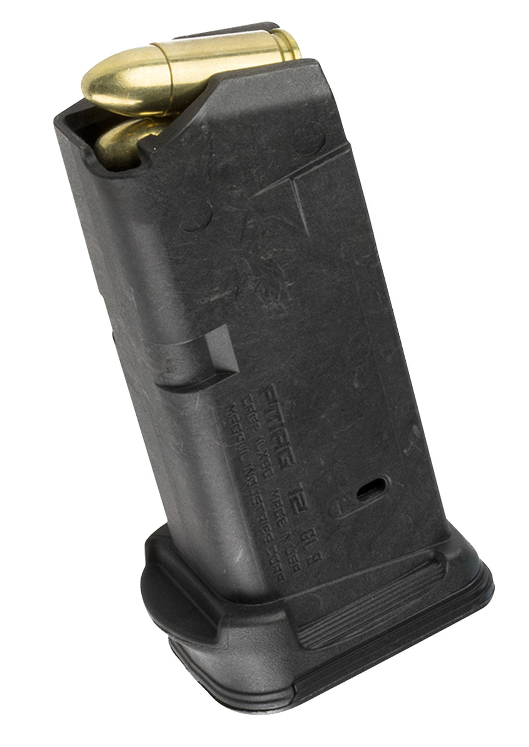 Magpul PMAG 12 GL9 9mm Luger 12-Round Magazine for Glock 26 Black Polymer