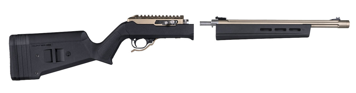 Magpul MAG760-BLK Hunter X-22 Black Polymer Chassis for Ruger 10/22 Takedown Rifles