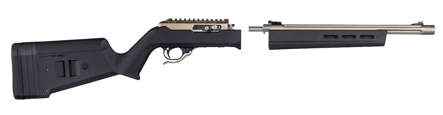 Magpul MAG760-BLK Hunter X-22 Black Polymer Chassis for Ruger 10/22 Takedown Rifles